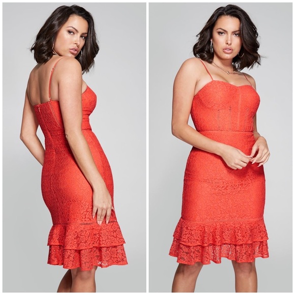 New GUESS BY MARCIANO Donny Lace Dress SZ M - Picture 1 of 8